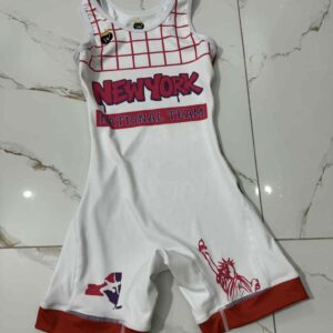 Pink and White Graffiti singlet