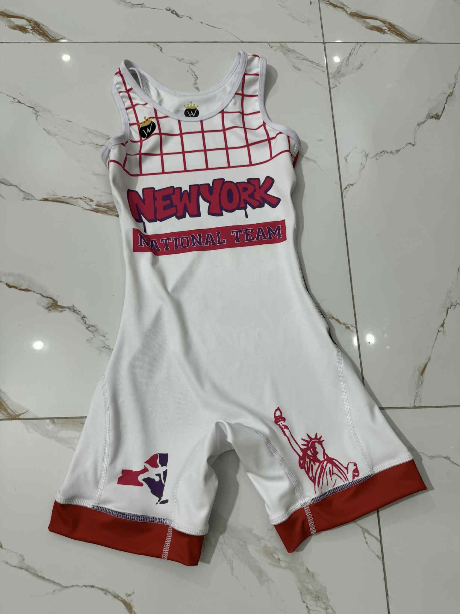 Pink and White Graffiti singlet